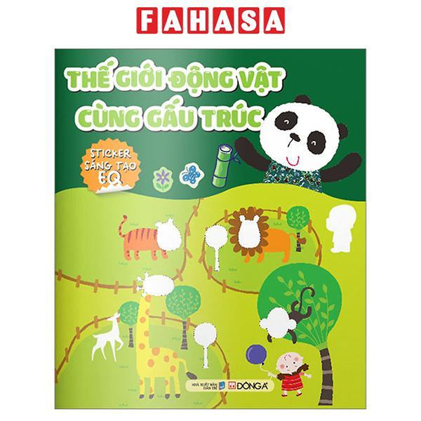 Sách - Thế Giới Động Vật Cùng Gấu Trúc- Sticker Sáng Tạo Eq