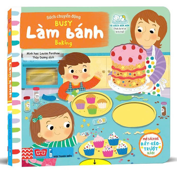 Sách Chuyển Động - Busy - Baking - Làm Bánh