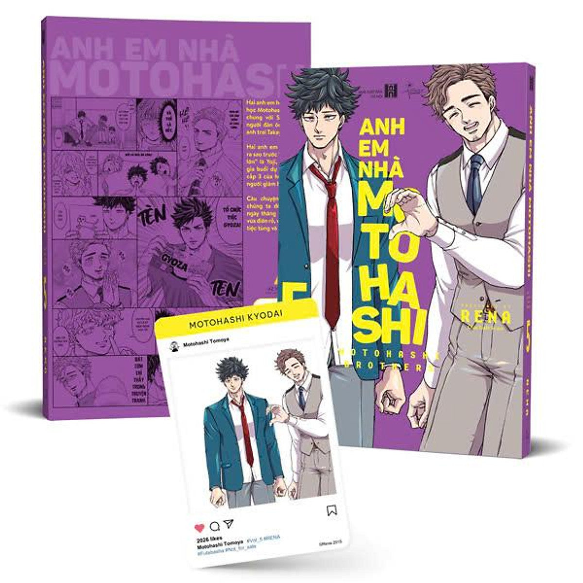Sách - Anh Em Nhà Motohashi - Tập 5 - Tặng Kèm Sns Card