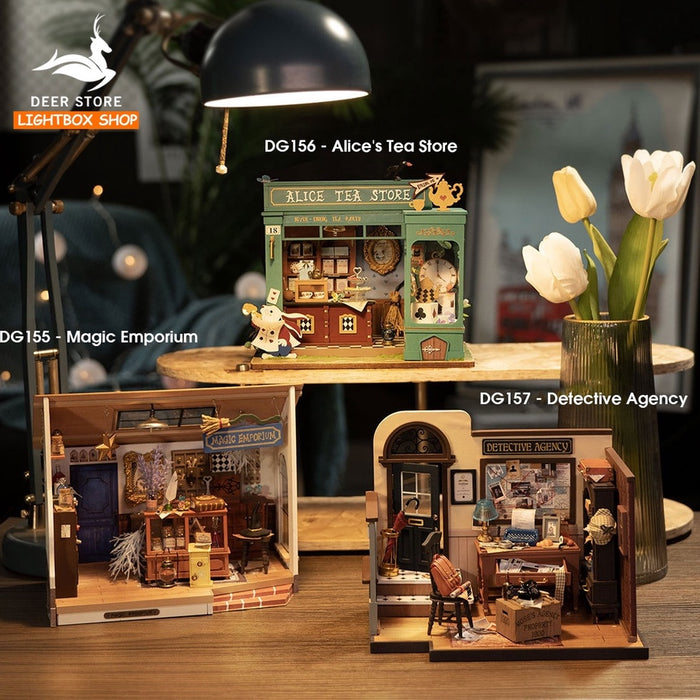 Nhà búp bê ROBOTIME DIY | Mô hình nhà gỗ tự 3D. Mystic Archives Series DIY Miniature House. Bản Tiếng Anh. DG155