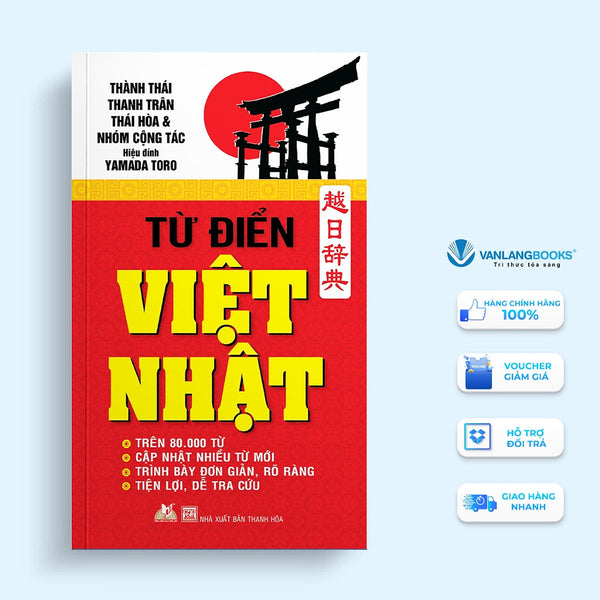 Sách- Từ Điển Việt Nhật - Trên 80.000 Từ - Văn Lang