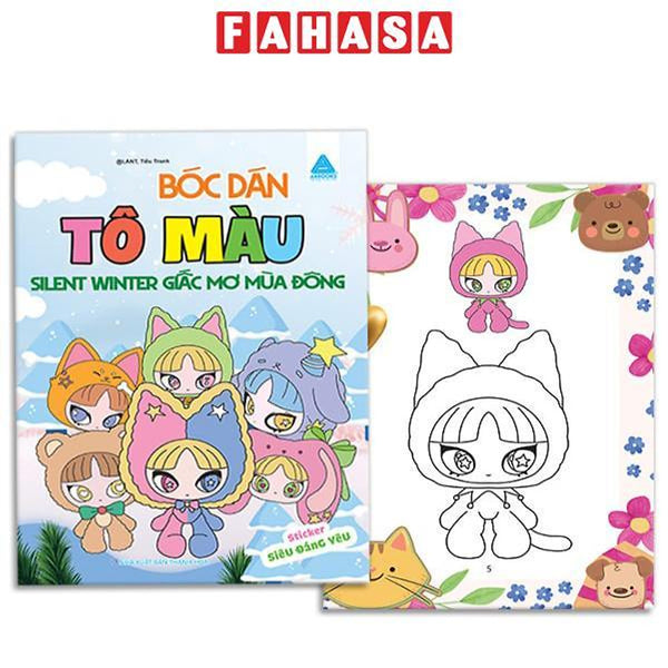 Sách - Bóc Dán Tô Màu - Silent Winter Giấc Mơ Mùa Đông