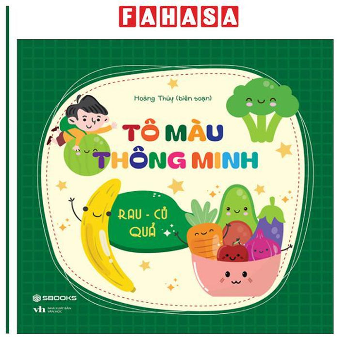 Sách - Tô Màu Thông Minh - Rau-Củ-Quả