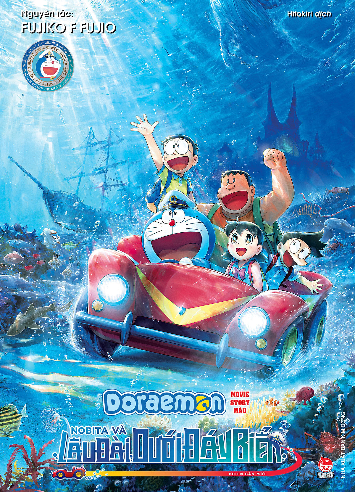 Sách Doraemon Movie Story Màu: Nobita Và Lâu Đài Dưới Đáy Biển - Phiên Bản Mới