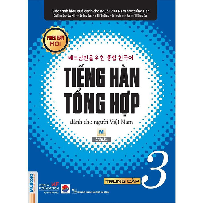 Sách - Tiếng Hàn Tổng Hợp Dành Cho Người Việt Nam - Trung Cấp 3 - Sách Bài Học - Bản Đen Trắng - Mcbooks