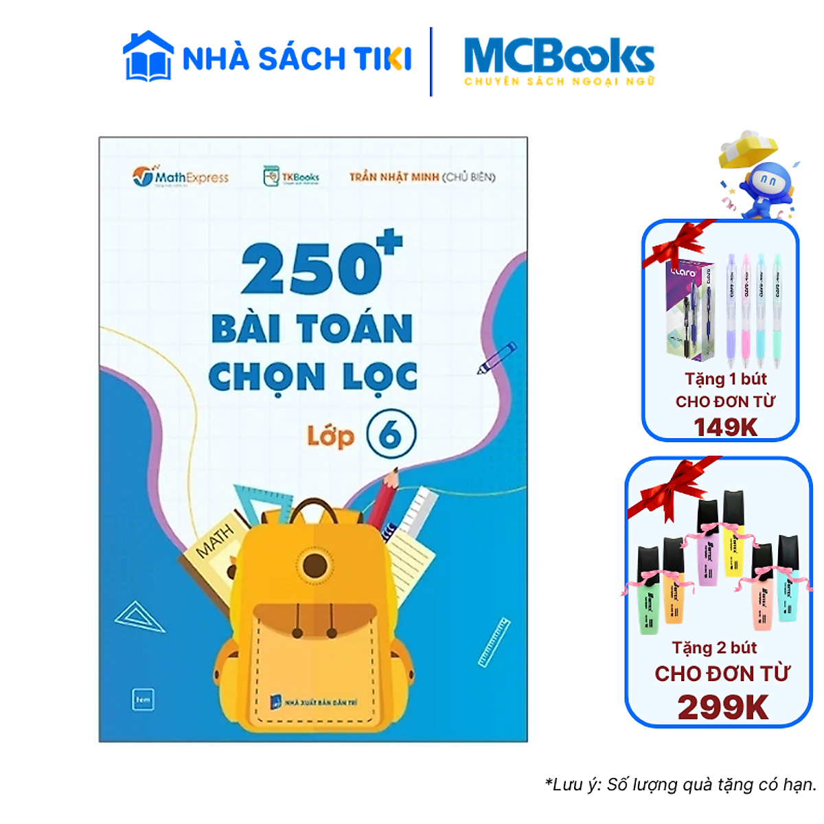 Sách 250 Bài Toán Chọn Lọc Lớp 6 – Cùng Con Chinh Phục Môn Toán