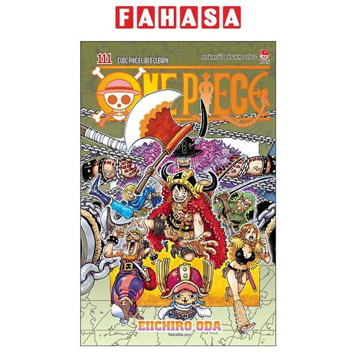Sách - One Piece - Tập 111 - “Cuộc Phiêu Lưu Ở Elbaph” - Bản Bìa Áo