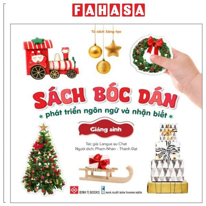 Sách - Sách Bóc Dán Phát Triển Ngôn Ngữ Và Nhận Biết - Giáng Sinh