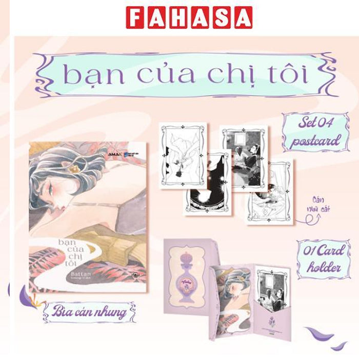 Sách - Bạn Của Chị Tôi - Tặng Kèm Set 4 Postcard Phủ Nhũ Cát Mộng Mơ + Card Holder
