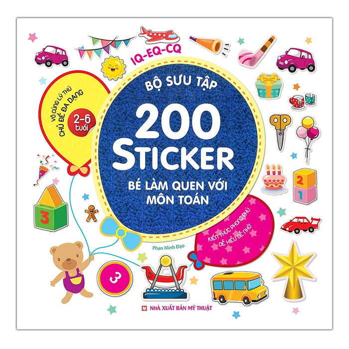 Sách - Bộ Sưu Tập 200 Sticker - Bé Làm Quen Với Môn Toán