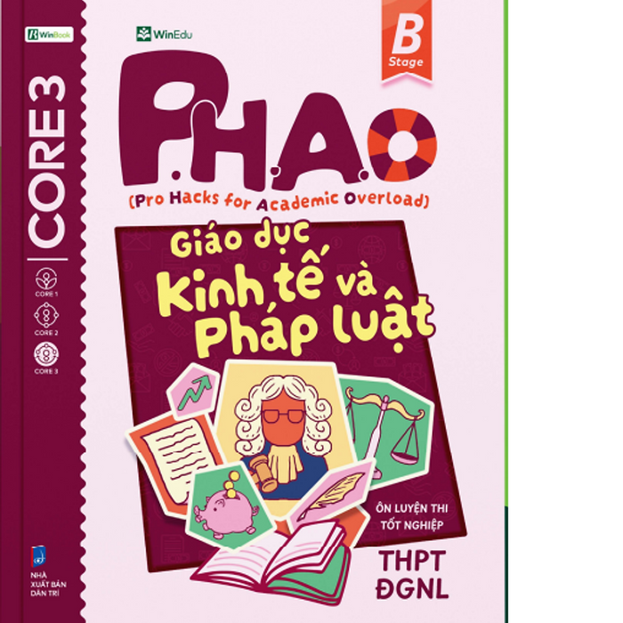 Sách P.H.A.O (Pro Hacks For Academic Overload) Giáo Dục Kinh Tế Pháp Luật Ôn Luyện Thi Tốt Nghiệp Thpt Đgnl