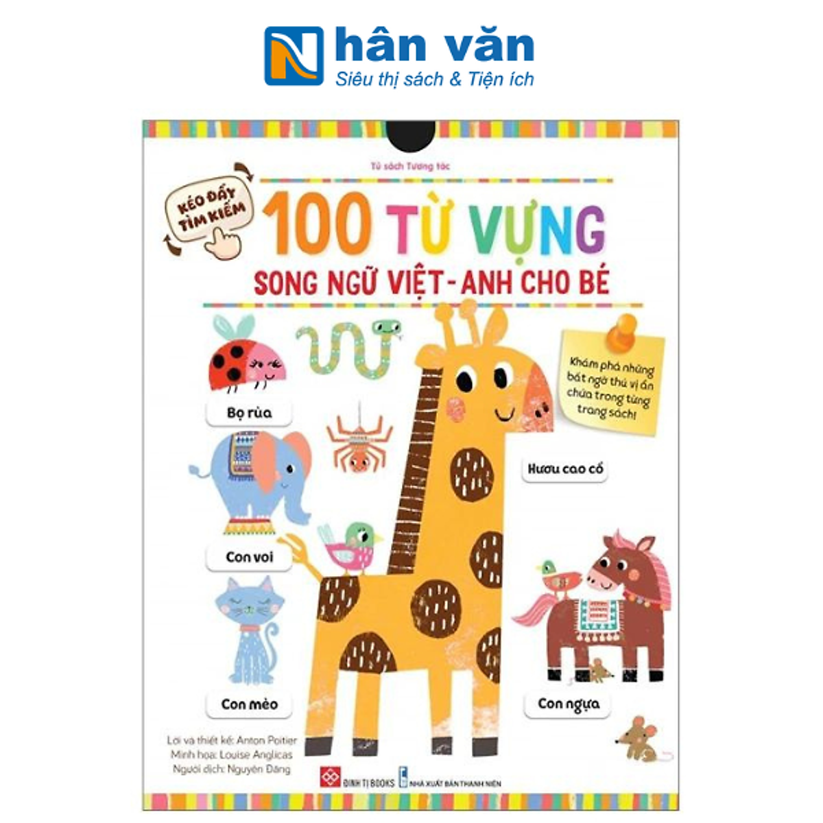 Kéo Đẩy Tìm Kiếm - 100 Từ Vựng Song Ngữ Việt-Anh Cho Bé