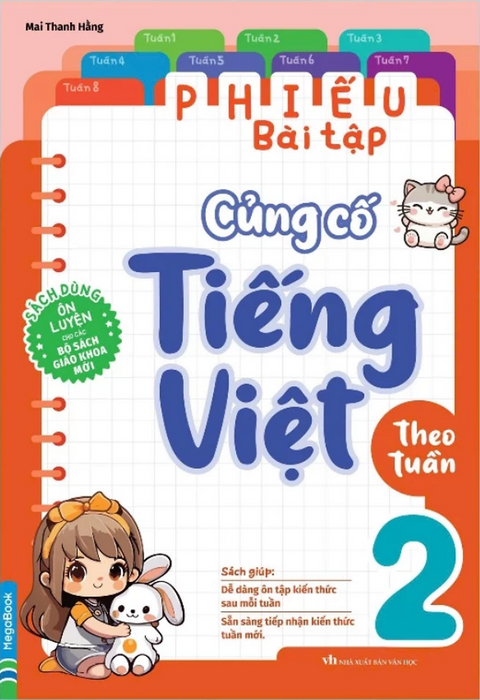 Sách - Phiếu Bài Tập Củng Cố Tiếng Việt Theo Tuần Lớp 2