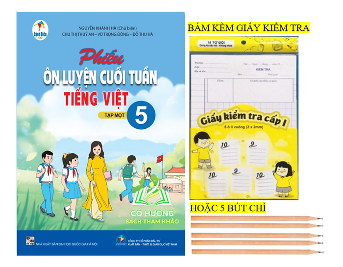 Sách - Phiếu Ôn Luyện Cuối Tuần Tiếng Việt 5 - Tập 1 (Cánh Diều)