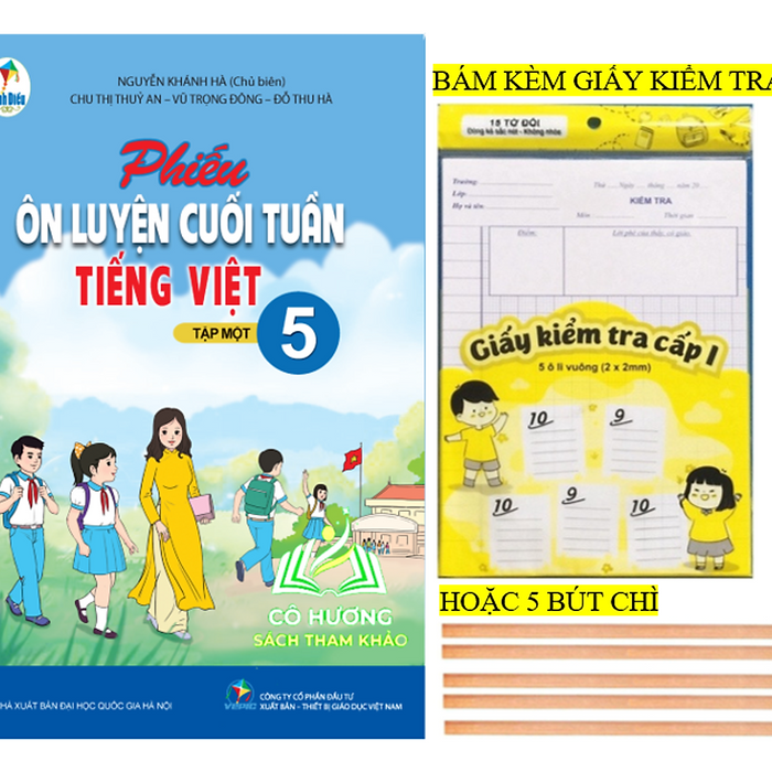 Sách - Phiếu Ôn Luyện Cuối Tuần Tiếng Việt 5 - Tập 1 (Cánh Diều)