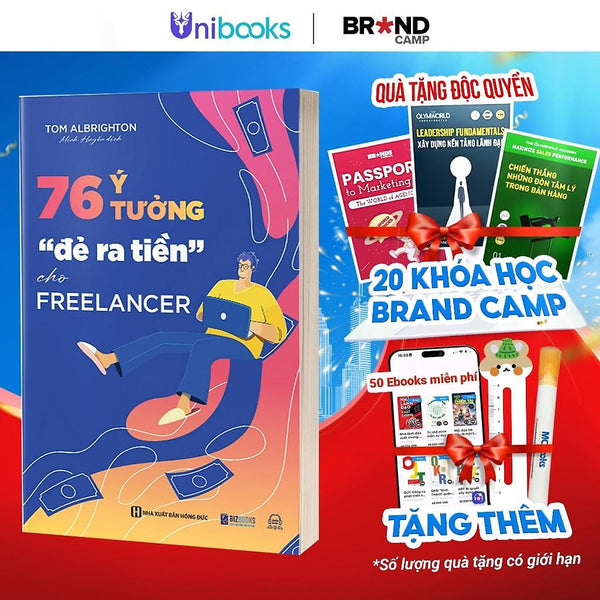Sách - 76 Ý Tưởng “Đẻ Ra Tiền” Cho Freelancer -  Bí Quyết Tăng Thu Nhập Bản Thân - Bizbooks