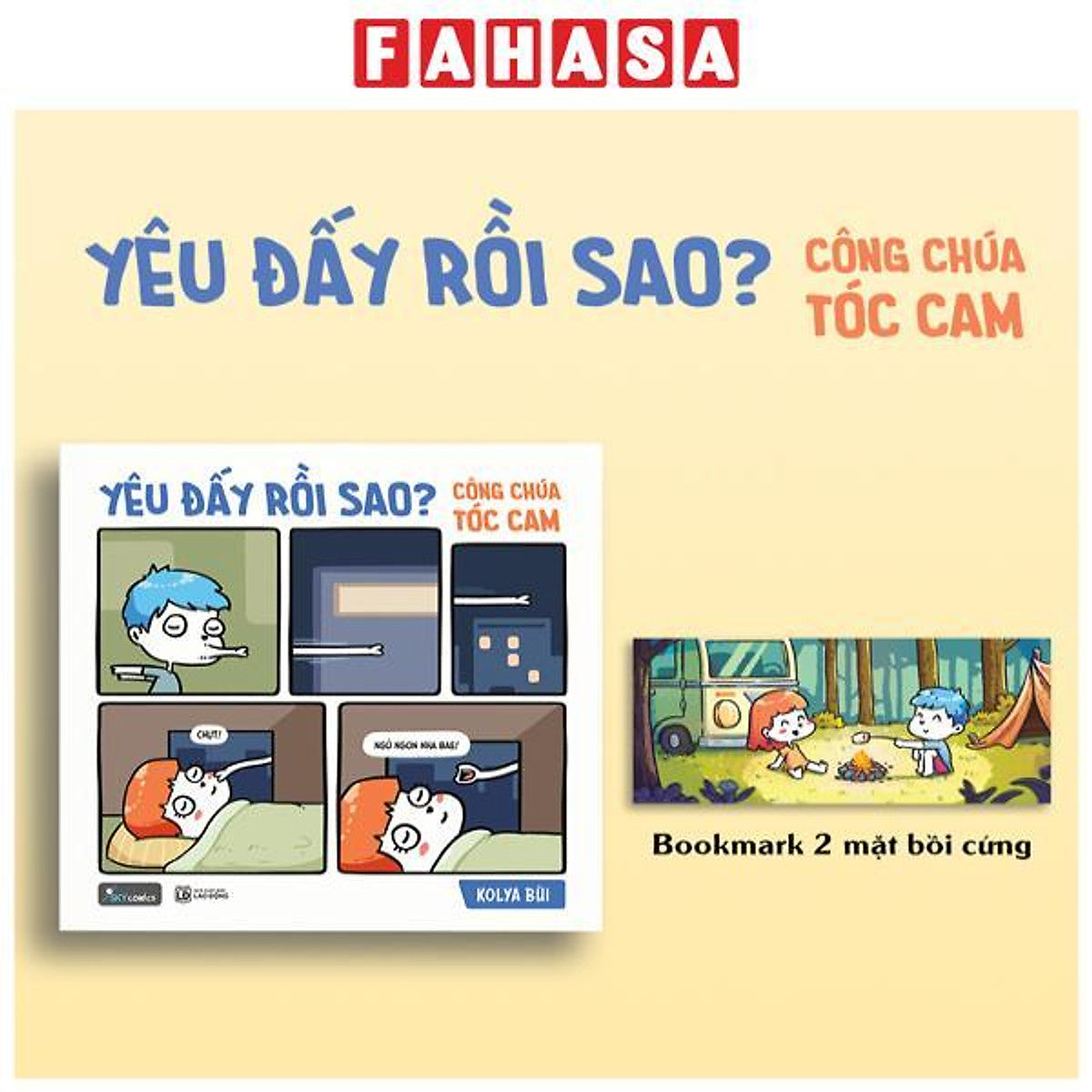 Sách - Yêu Đấy Rồi Sao? - Công Chúa Tóc Cam - Tặng Kèm Bookmark 2 Mặt Bồi Cứng