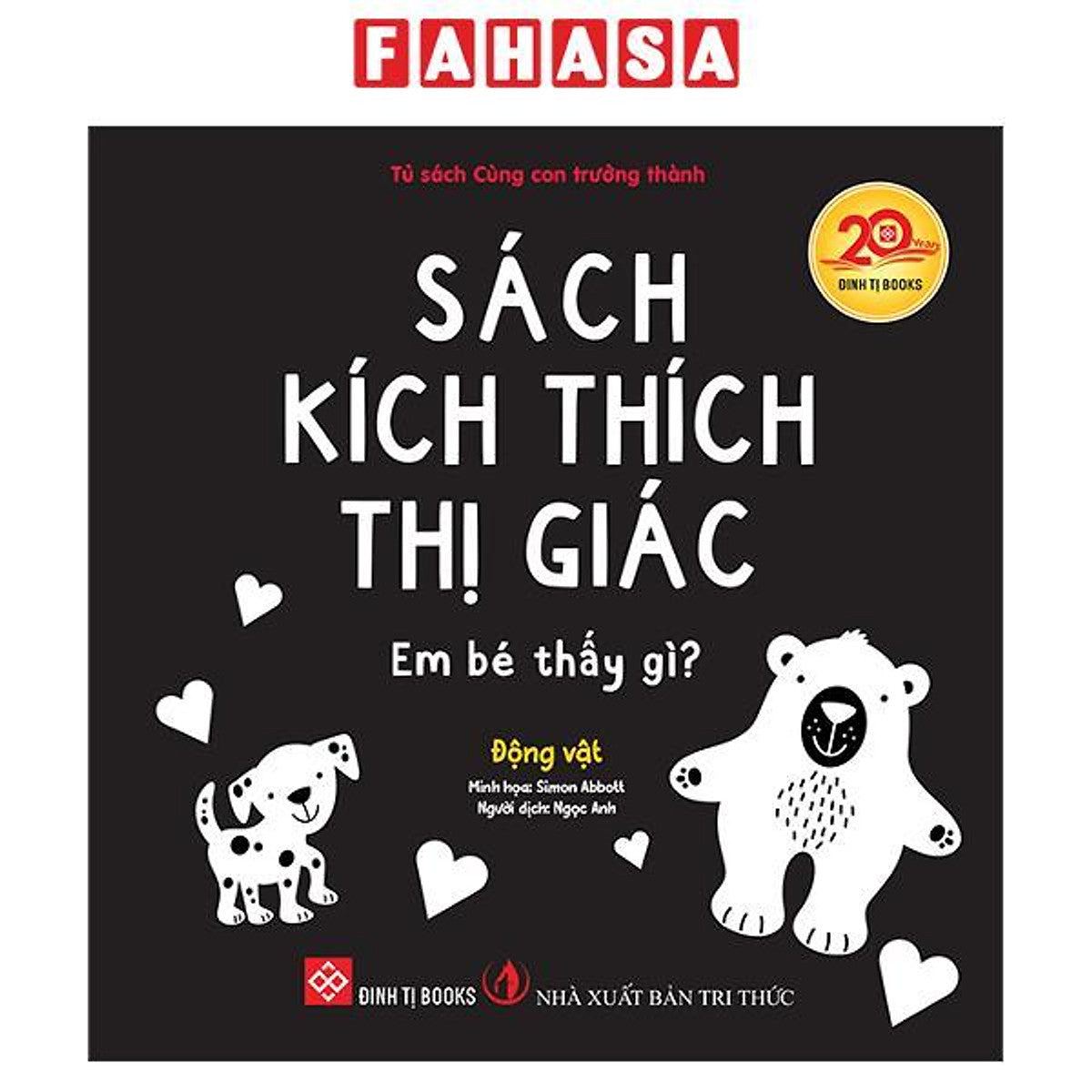 Sách - Sách Kích Thích Thị Giác - Em Bé Thấy Gì? - Động Vật