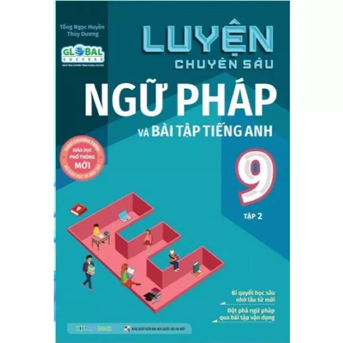 Sách - Luyện Chuyên Sâu Ngữ Pháp Và Bài Tập Tiếng Anh 9 Tập 2 (Mg)