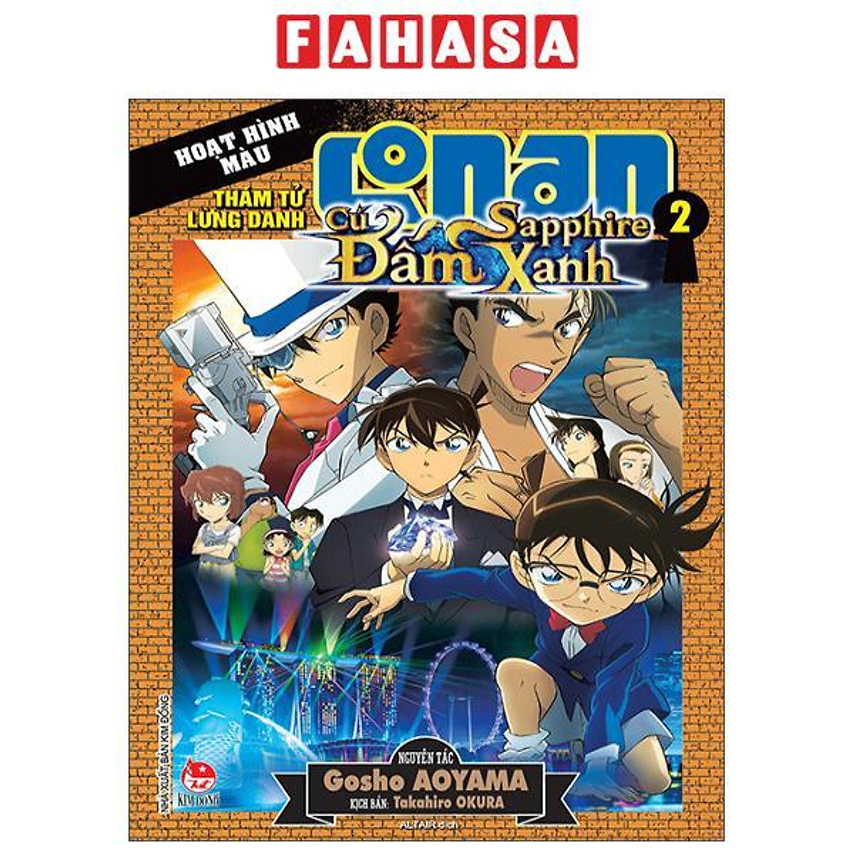 Sách - Thám Tử Lừng Danh Conan - Hoạt Hình Màu - Cú Đấm Sapphire Xanh - Tập 2