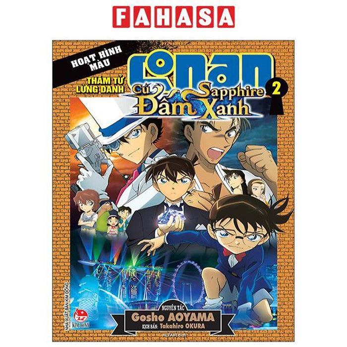 Sách - Thám Tử Lừng Danh Conan - Hoạt Hình Màu - Cú Đấm Sapphire Xanh - Tập 2