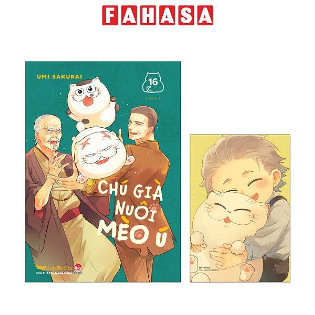 Sách - Chú Già Nuôi Mèo Ú - Tập 16 - Tặng Kèm Postcard