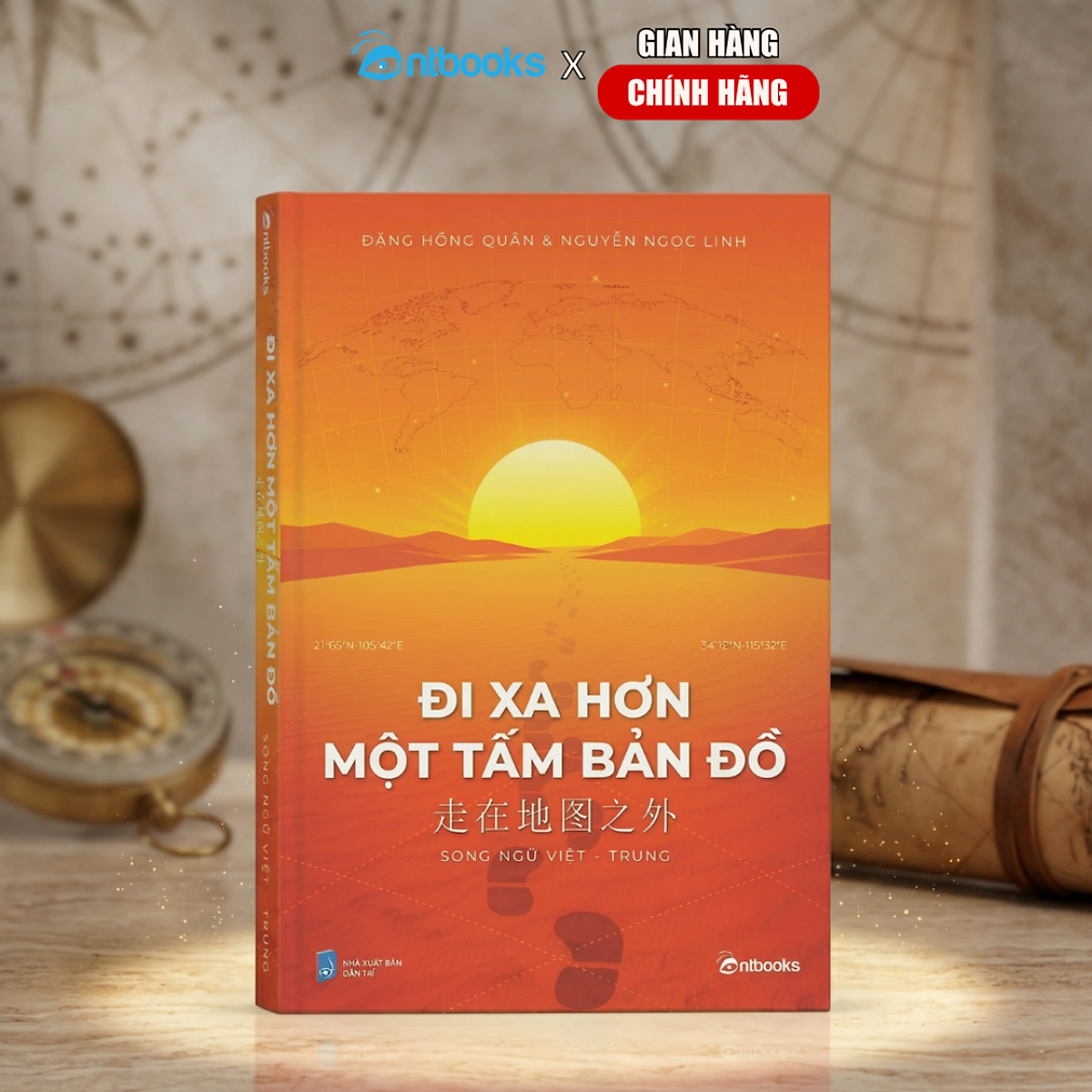 Sách - Đi Xa Hơn Một Tấm Bản Đồ (Phiên Bản Song Ngữ Việt - Trung) - Xuất Bản Chính Hãng