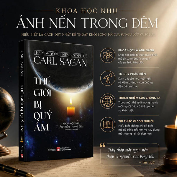 Thế Giới Bị Quỷ Ám: Khoa Học Như Ánh Nến Trong Đêm - Carl Sagan - Lightbooks