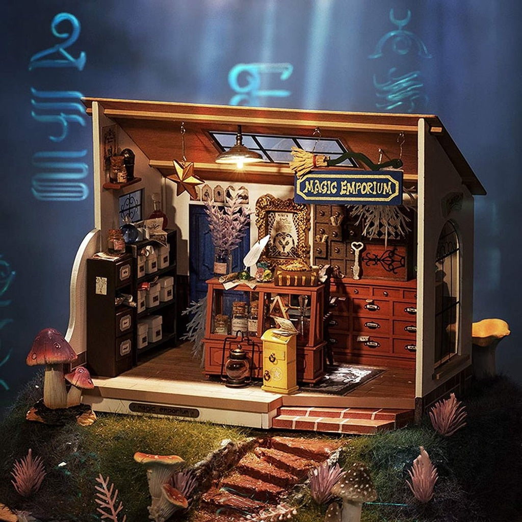 Nhà búp bê ROBOTIME DIY | Mô hình nhà gỗ tự 3D. Mystic Archives Series DIY Miniature House. Bản Tiếng Anh. DG155