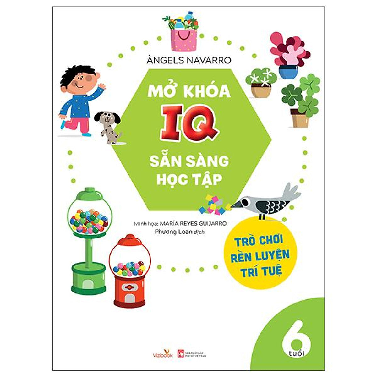 Sách - Mở Khóa Iq Sẵn Sàng Học Tập - Trò Chơi Rèn Luyện Trí Tuệ - 6 Tuổi