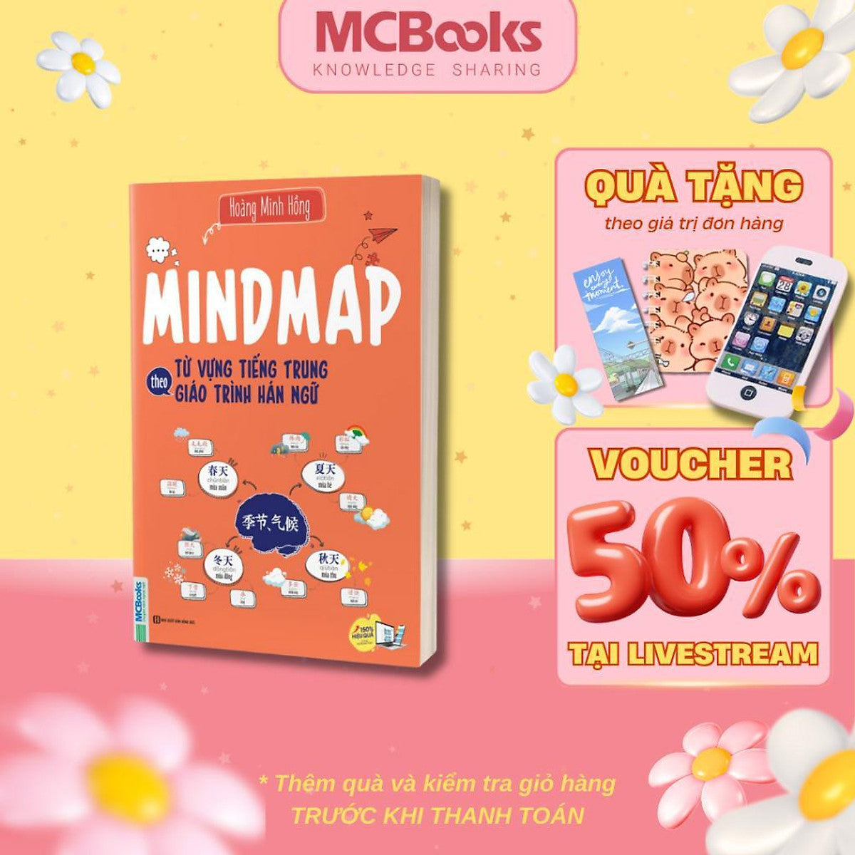 Sách - Mindmap Từ Vựng Tiếng Trung Theo Giáo Trình Hán Ngữ - Mcbooks