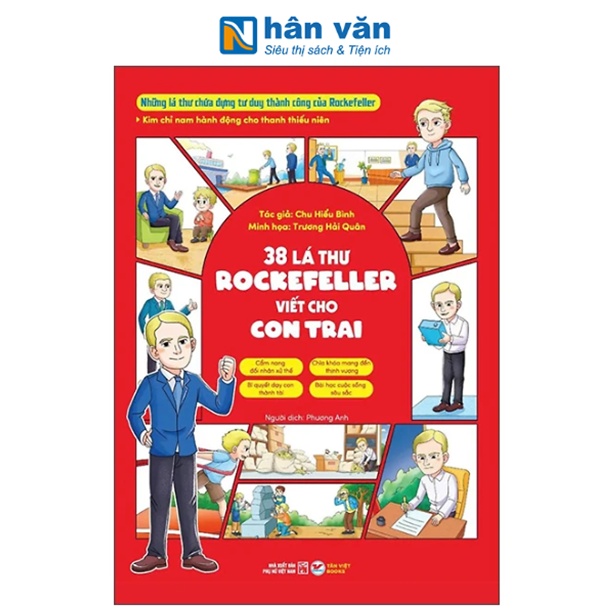 Sách - Kim Chỉ Nam Hành Động Cho Thanh Thiếu Niên - 38 Lá Thư Rockeffeller Viết Cho Con Trai - Chu Hiểu Bình, Trương Hải Quân