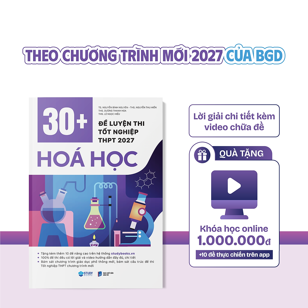30+ Đề Luyện Thi Tốt Nghiệp Thpt 2027 Hoá Học + Tặng Khóa Học Trị Giá 1 Triệu