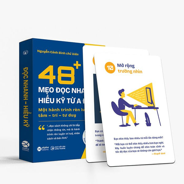 Flashcard Kỹ Năng Đọc Nhanh - 48+ Mẹo Đọc Nhanh, Hiểu Kỹ Từ A Đến Z