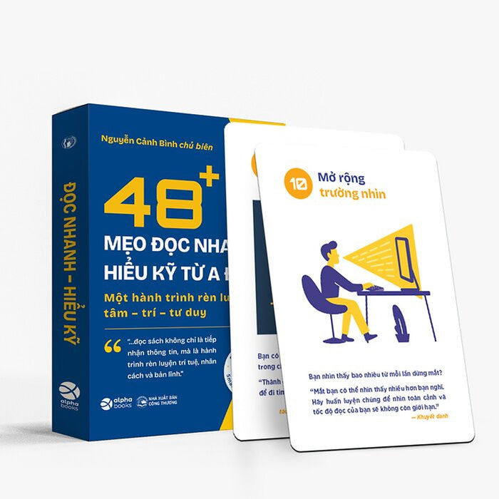 Flashcard Kỹ Năng Đọc Nhanh - 48+ Mẹo Đọc Nhanh, Hiểu Kỹ Từ A Đến Z