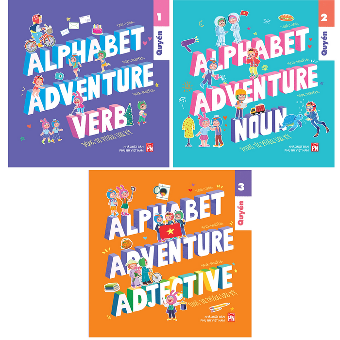 Sách - Bộ 3 Cuốn Alphabet Adventure (Có Sticker)