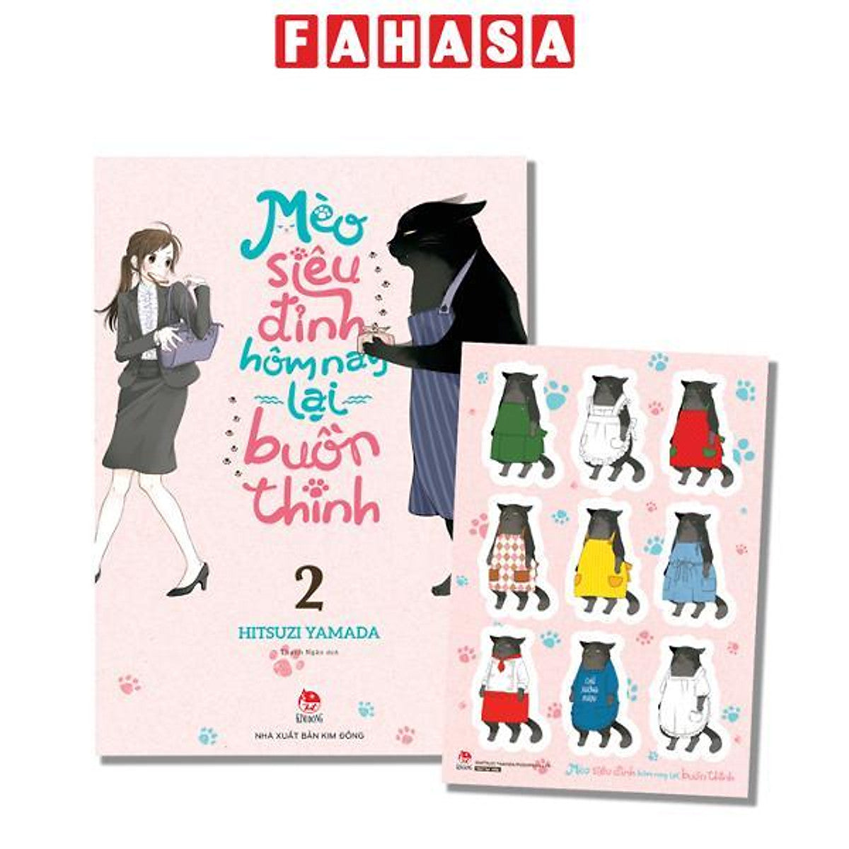 Sách - Mèo Siêu Đỉnh Hôm Nay Lại Buồn Thinh - Tập 2 - Tặng Kèm Bảng Sticker
