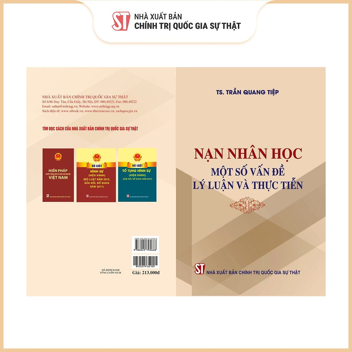 Nạn Nhân Học - Một Số Vấn Đề Lý Luận Và Thực Tiễn (Bản In 2024)