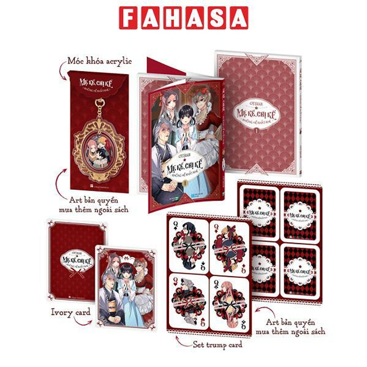 Sách - Mẹ Kế, Chị Kế Không Hề Khắt Khe - Tập 1 - Bản Sưu Tầm - Tặng Kèm Ivory Card + Set Trump Card + Móc Khóa Acrylic