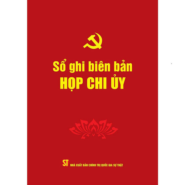 Sách - Sổ Ghi Biên Bản Họp Chi Ủy
