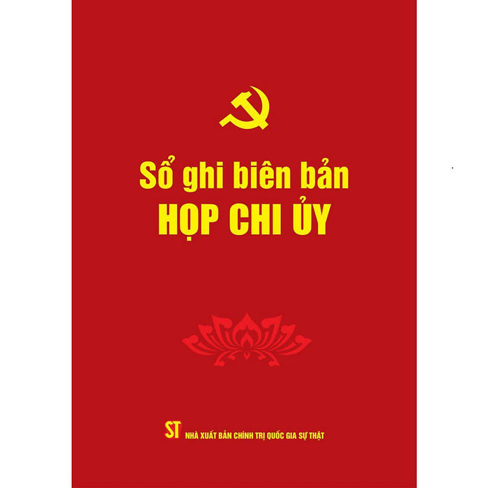 Sách - Sổ Ghi Biên Bản Họp Chi Ủy
