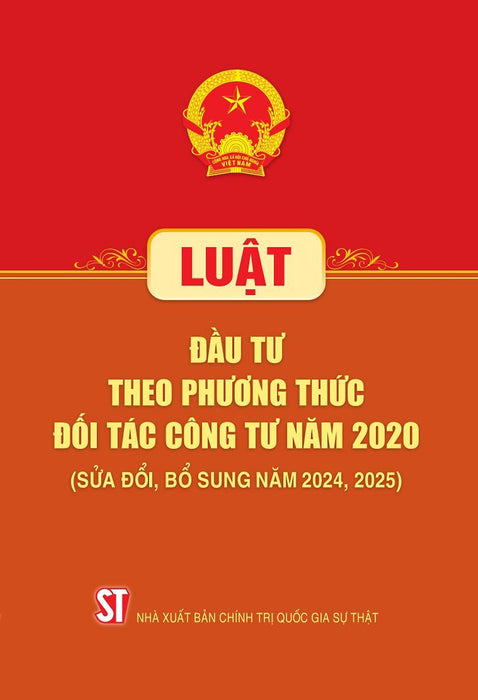 Luật Đầu Tư Theo Phương Thức Đối Tác Công Tư Năm 2020 (Sđ, Bs Năm 2024,2025)