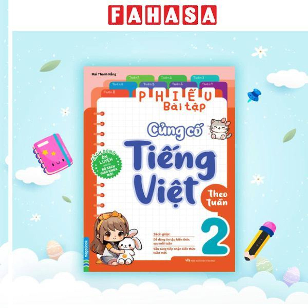 Sách - Phiếu Bài Tập Củng Cố Tiếng Việt Theo Tuần 2