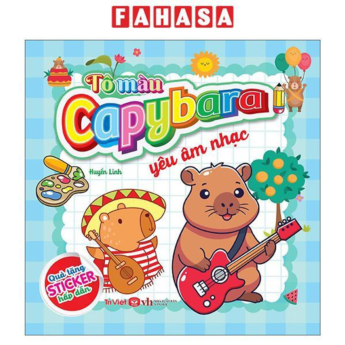 Sách - Tô Màu Capybara - Yêu Âm Nhạc