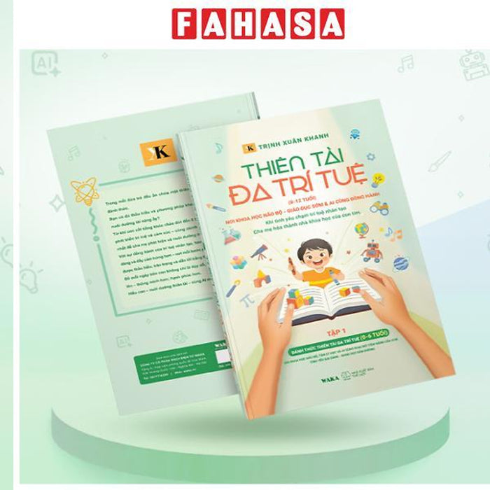 Sách - Thiên Tài Đa Trí Tuệ (0-12 Tuổi) - Tập 1 - Đánh Thức Thiên Tài Đa Trí Tuệ (0-6 Tuổi)