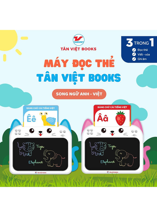 Máy Đọc Thẻ - Viết - Xóa - Ghi Âm 3 Trong 1 (Song Ngữ Anh - Việt) (Tv)