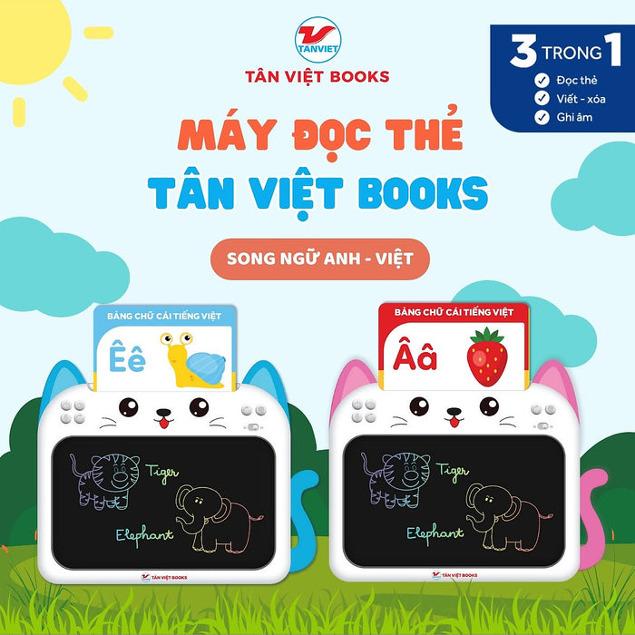 Máy Đọc Thẻ - Viết - Xóa - Ghi Âm 3 Trong 1 (Song Ngữ Anh - Việt) (Tv)