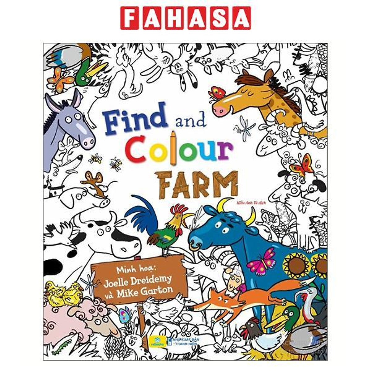 Sách - Find And Colour - Farm