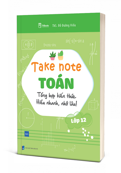 Take Note Toán Lớp 12 - Mcbooks