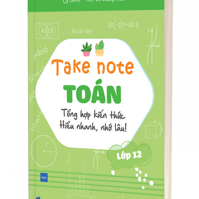 Take Note Toán Lớp 12 - Mcbooks